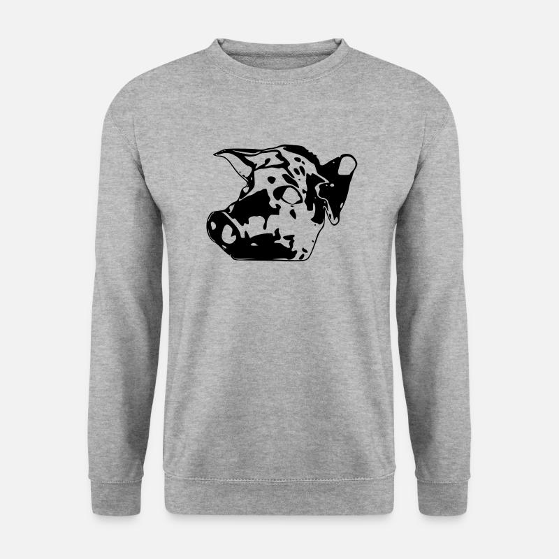 sau1 - Unisex Pullover - Weißgrau meliert