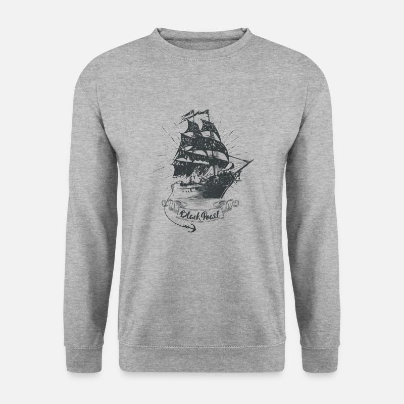 Segeln - Unisex Pullover - Weißgrau meliert