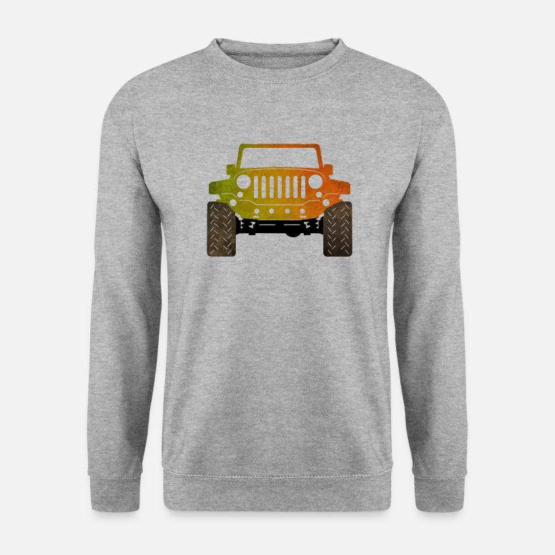 Jeep - Unisex Pullover - Weißgrau meliert