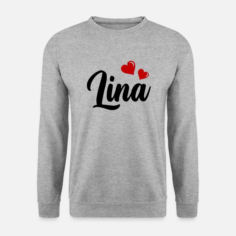 Lina - Unisex Pullover - Weißgrau meliert