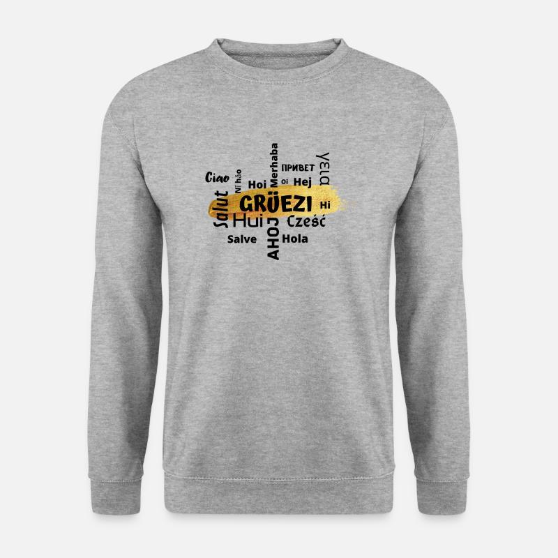 Grüezi 2 - Unisex Pullover - Weißgrau meliert