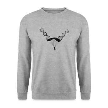 Parapente Parachutisme Parapente Parapente Parapente - Sweat-shirt Unisexe - gris chiné - Devant - Alina (178cm) & Michal (187cm)
