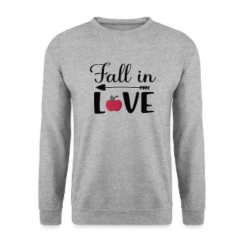 Case in Love - Unisex Sweatshirt - salt & pepper - Front - Alina (178cm) & Michal (187cm)