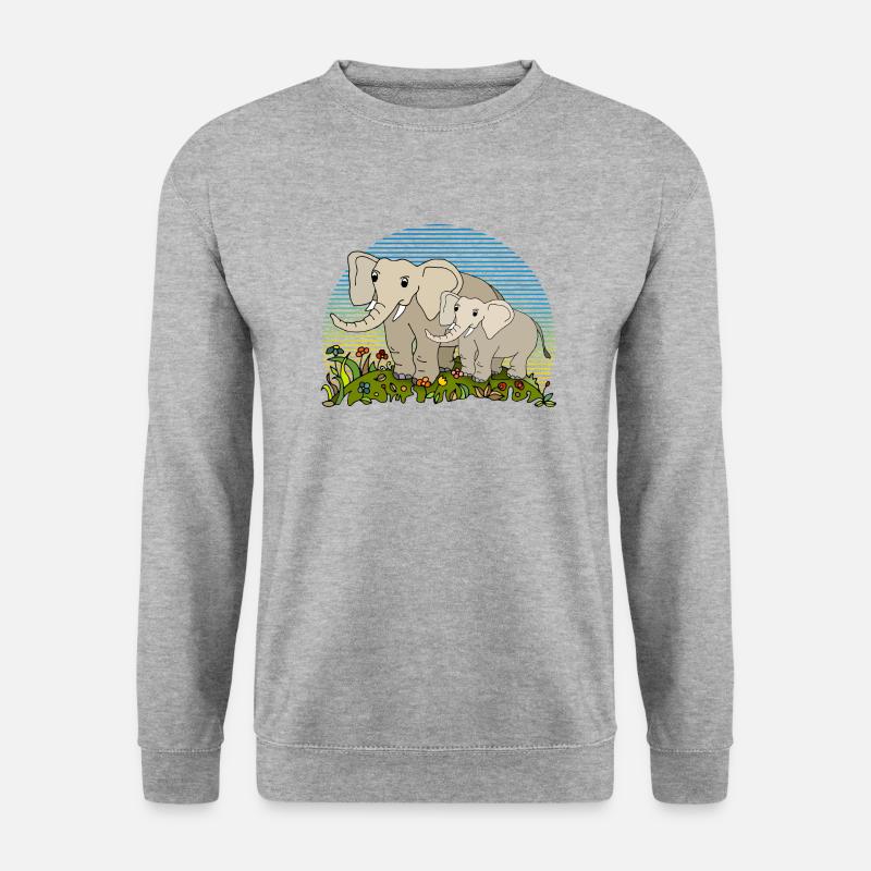 Elephants - Unisex Sweatshirt - salt & pepper