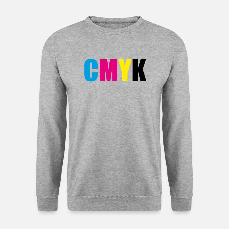CMYK - Unisex Pullover - Weißgrau meliert