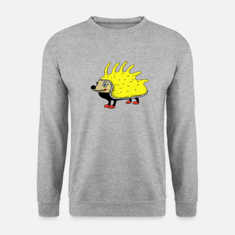 Igel - Unisex Pullover - Weißgrau meliert