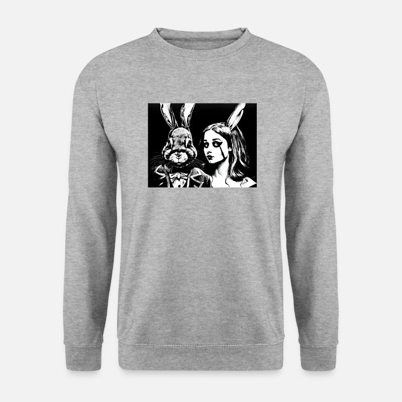 Alice #2 - Unisex Pullover - Weißgrau meliert