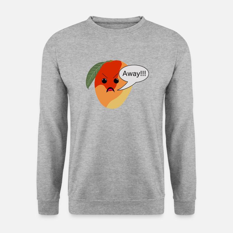 Man Go Away - Unisex Pullover - Weißgrau meliert