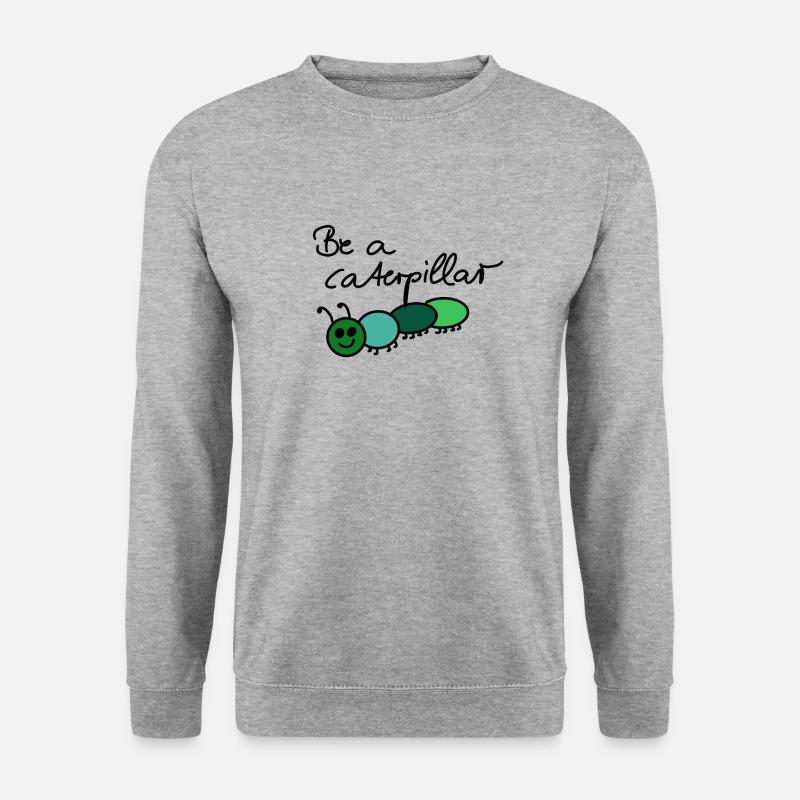 Caterpillar1 - Unisex Pullover - Weißgrau meliert