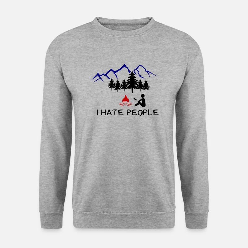 i hate people 002 - Unisex Sweatshirt - salt & pepper