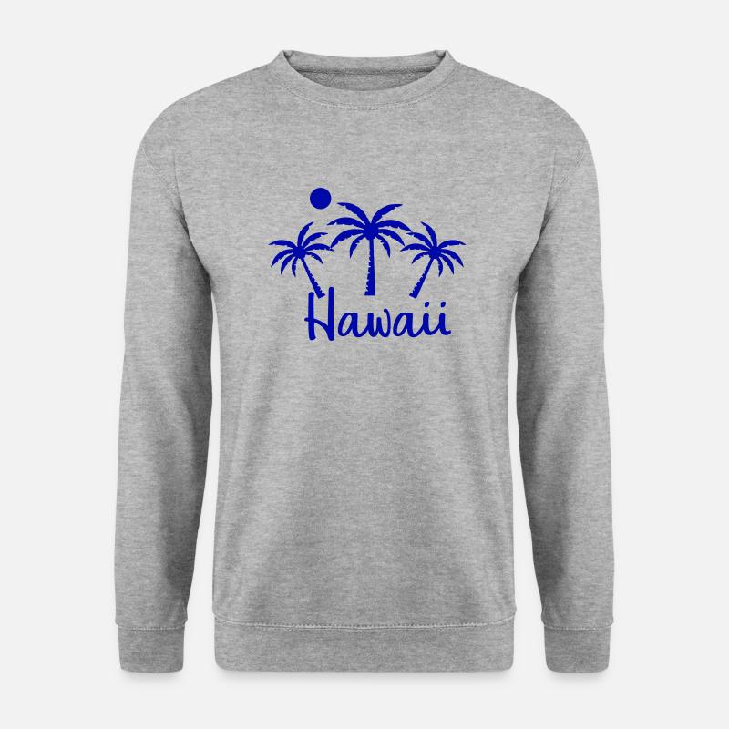 hawaii - Unisex Pullover - Weißgrau meliert
