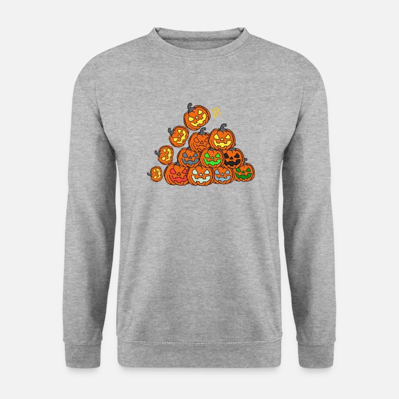 Kürbis Turm - Unisex Pullover - Weißgrau meliert