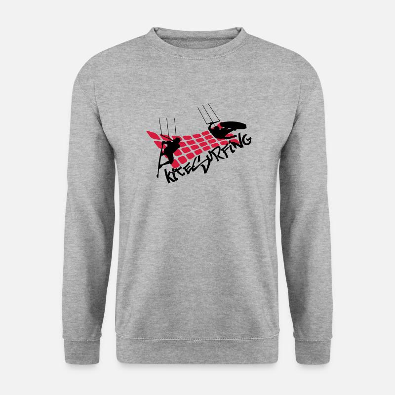KITE SURFING ... - Unisex Sweatshirt - salt & pepper