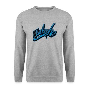 Karlsruhe - Unisex Sweatshirt - salt & pepper - Front - Alina (178cm) & Michal (187cm)