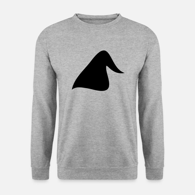 Mütze // Zipfelmütze // Zipfel // Schlafmütze - Unisex Pullover - Weißgrau meliert