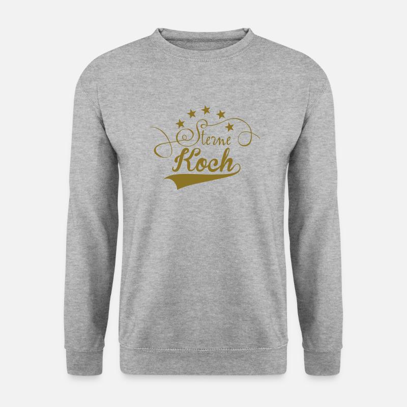 Koch - Unisex Pullover - Weißgrau meliert