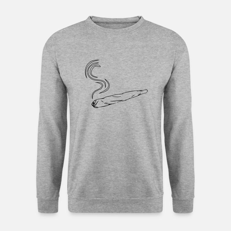 Kiffen joint design - Unisex Sweatshirt - salt & pepper
