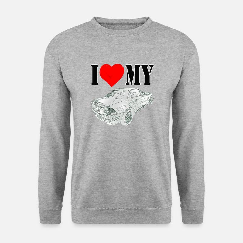 I love my SLK - Unisex Pullover - Weißgrau meliert
