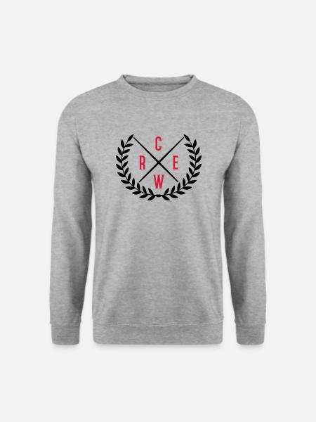 crew kranz - Unisex Pullover - Weißgrau meliert