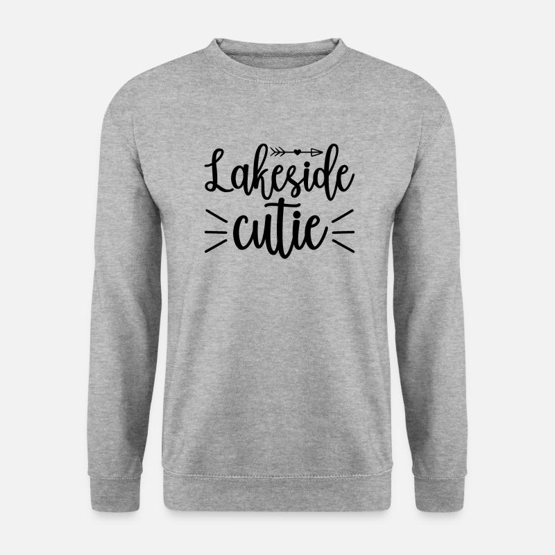 Seeufer Süße - Unisex Pullover - Weißgrau meliert