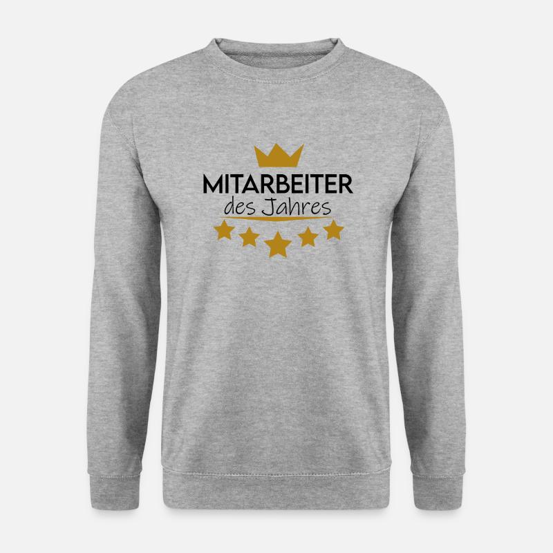 Mitarbeiter des Jahres - Unisex Pullover - Weißgrau meliert