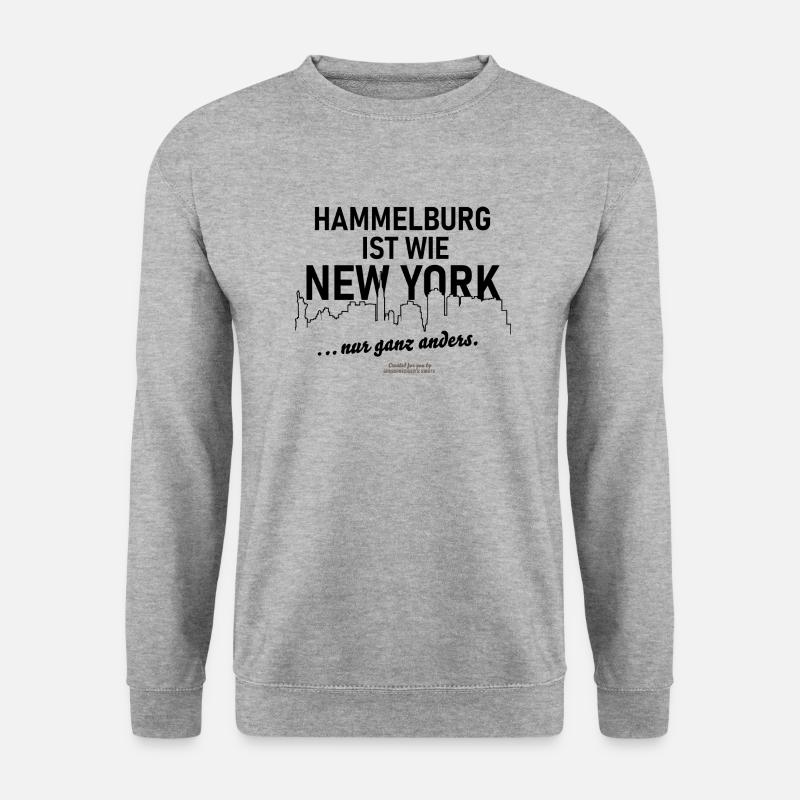 Hammelburg - Unisex Pullover - Weißgrau meliert