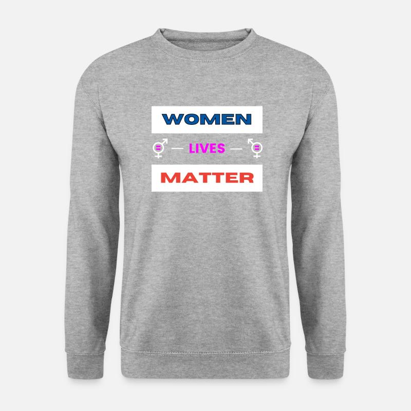 Frauen leben zählen (2) - Unisex Pullover - Weißgrau meliert