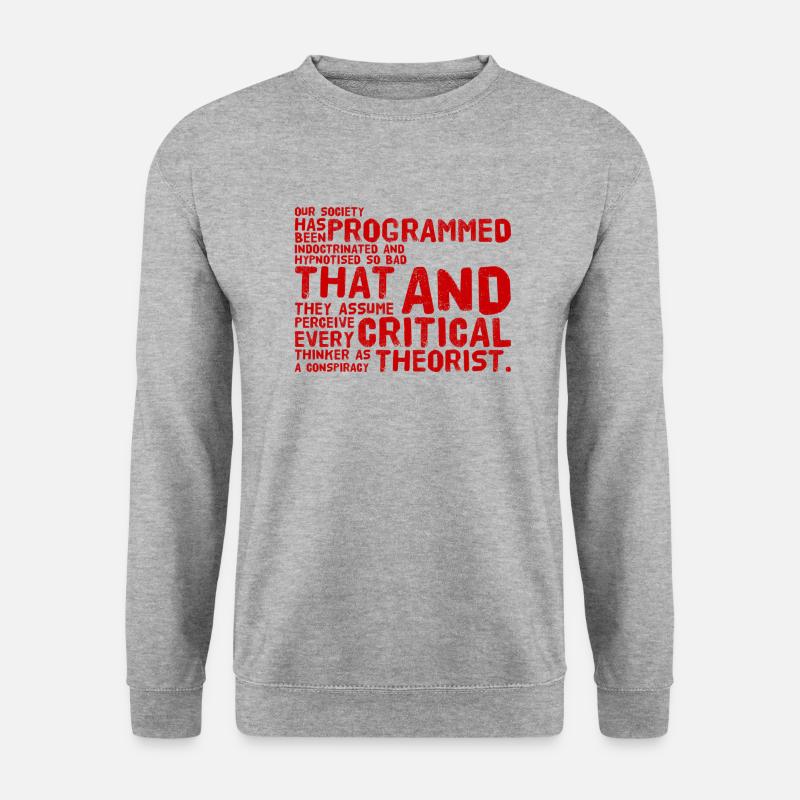 Programmed from birth - Unisex Sweatshirt - salt & pepper