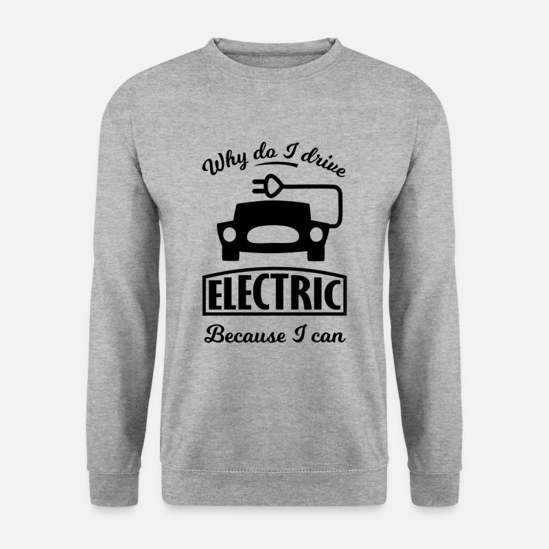 Die elektrischen Autos - Unisex Pullover - Weißgrau meliert