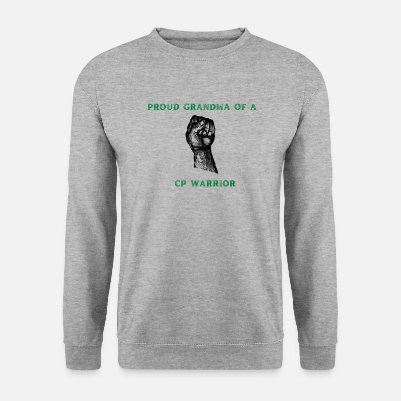 Stolze Oma - Unisex Pullover - Weißgrau meliert