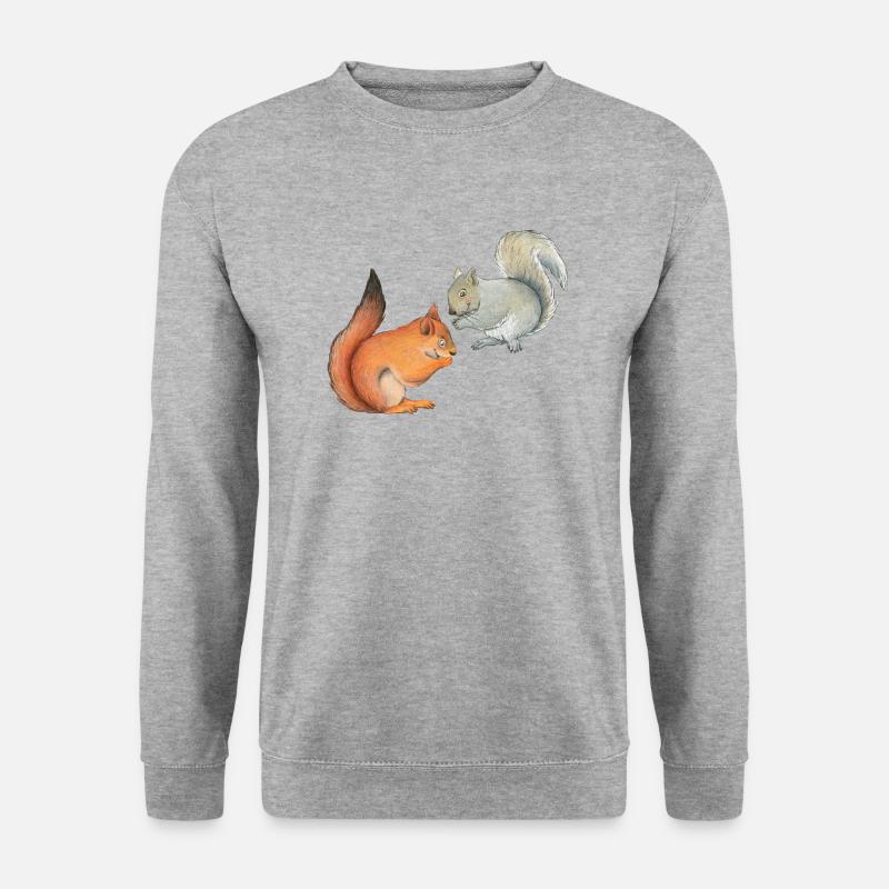 Funny squirrels - Unisex Sweatshirt - salt & pepper