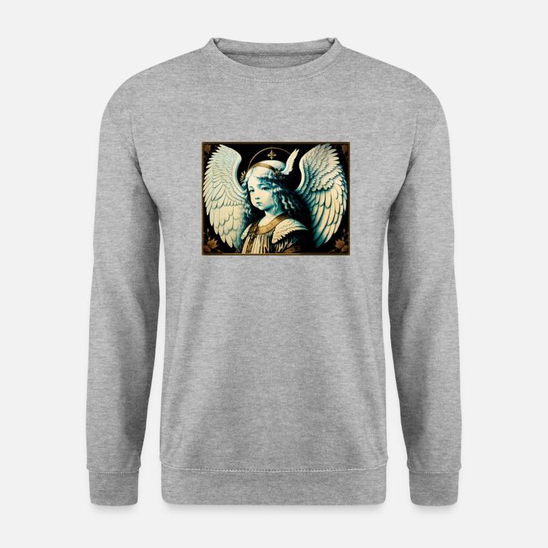 Kleiner Engel - Unisex Pullover - Weißgrau meliert