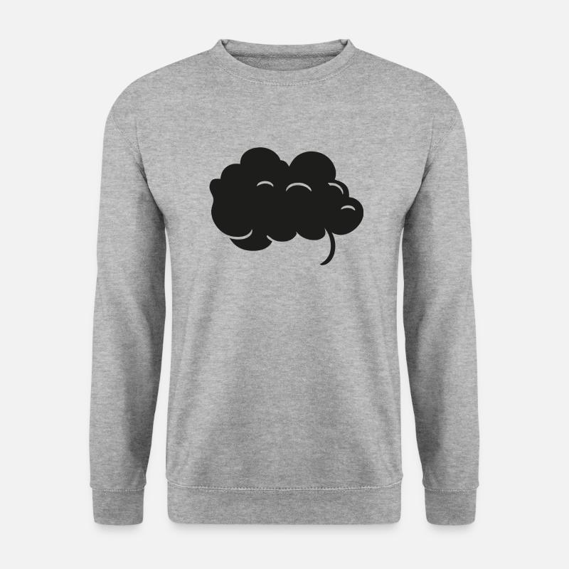 Schwarze Wolke - Unisex Pullover - Weißgrau meliert