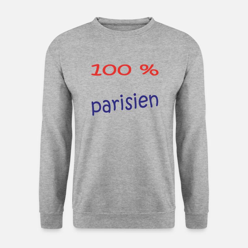 Pariser - Unisex Pullover - Weißgrau meliert
