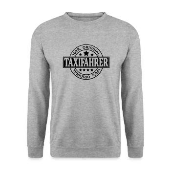 taxifahrer - Unisex Pullover - Weißgrau meliert - Vorne - Alina (178cm) & Michal (187cm)