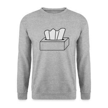 Tuchbox - Sweat-shirt Unisexe - gris chiné - Devant - Alina (178cm) & Michal (187cm)