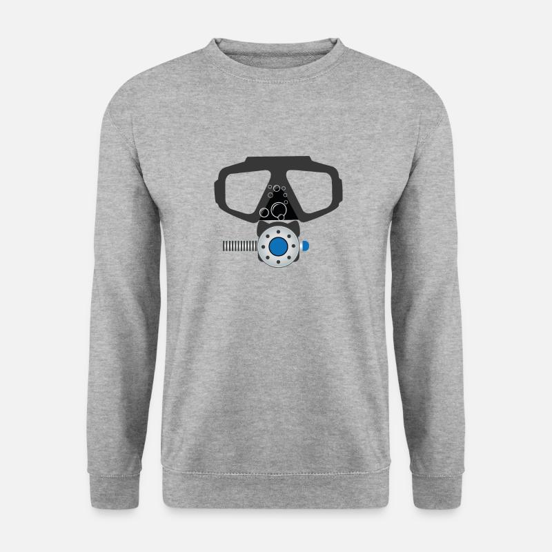 Tauchen - Unisex Pullover - Weißgrau meliert