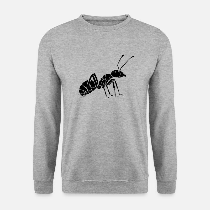 Ant - Unisex Pullover - Weißgrau meliert