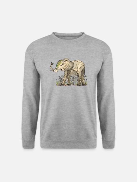 elephant - Unisex Sweatshirt - salt & pepper