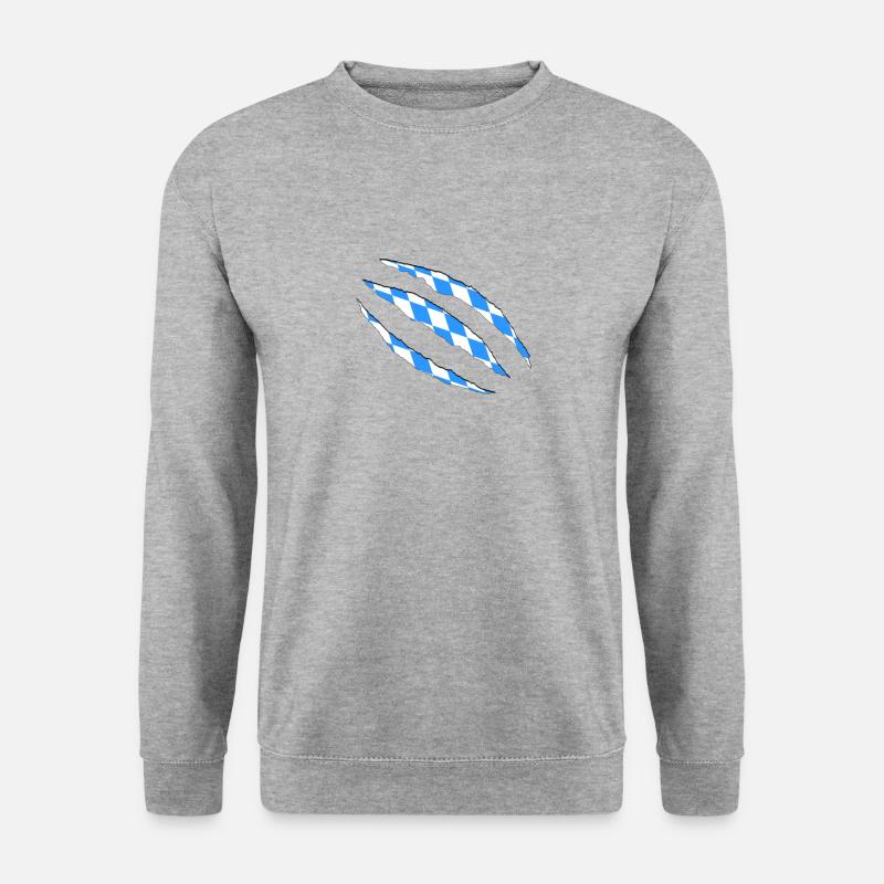 Bayern Bavaria - Unisex Pullover - Weißgrau meliert