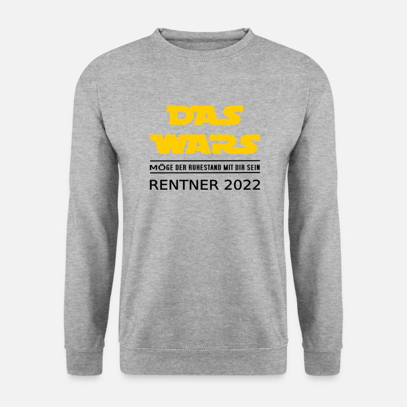 Rentner 2022 - Unisex Pullover - Weißgrau meliert