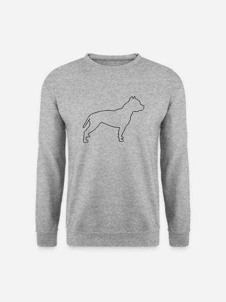 Pitbull Contours 1 - Unisex Sweatshirt - salt & pepper