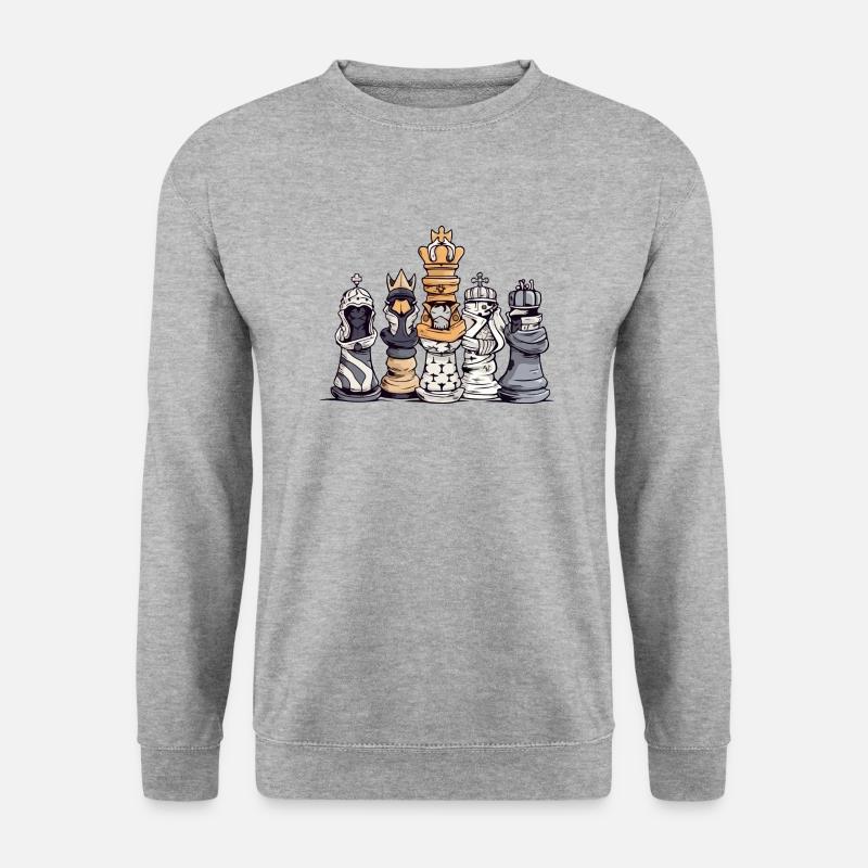 Chess preparation - Unisex Sweatshirt - salt & pepper