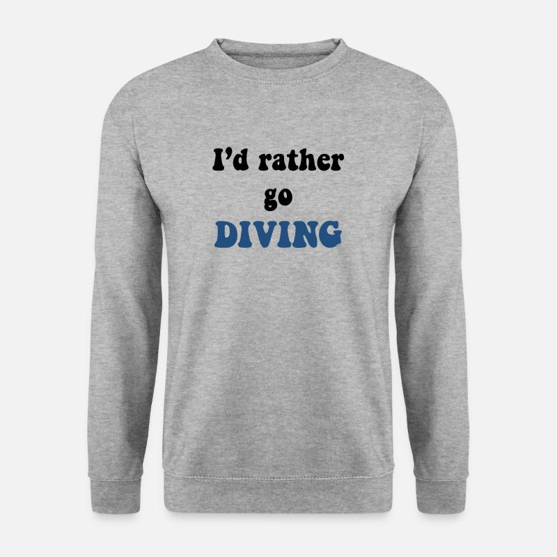 Tauchen - Unisex Pullover - Weißgrau meliert