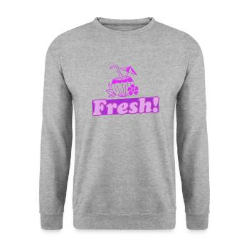 Fresh! 2.0 - Unisex Sweatshirt - salt & pepper - Front - Alina (178cm) & Michal (187cm)