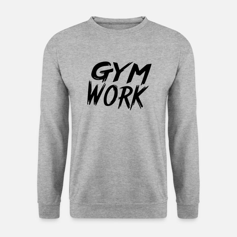 gym work - Unisex Sweatshirt - salt & pepper