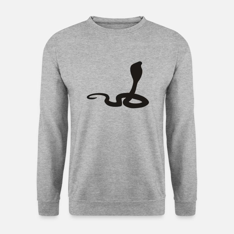 cobra - Unisex Pullover - Weißgrau meliert