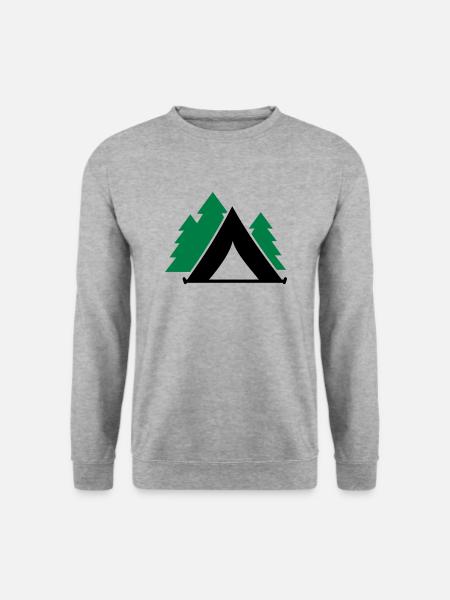 Tent - Unisex Sweatshirt - salt & pepper