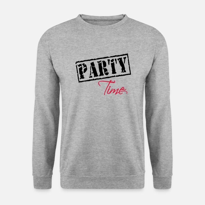 Party Time - Unisex Pullover - Weißgrau meliert