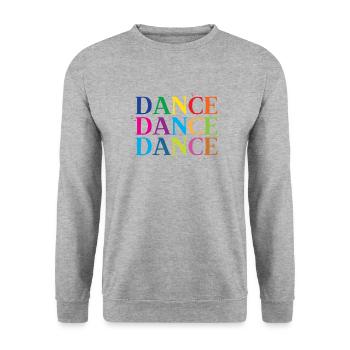 dance dance dance in rainbow - Unisex Sweatshirt - salt & pepper - Front - Alina (178cm) & Michal (187cm)